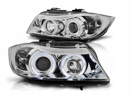 Forlygter BMW E90/E91 CHROM RINGI
