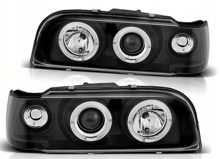 Forlygte lamper Volvo 850 92-96 ringi sort