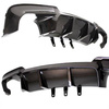 DIFFUSER BMW F10 F11 10-17 LOOK M5 CARBON GULD