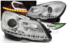 Forlygter Mercedes W204 11-14 CHROME LED