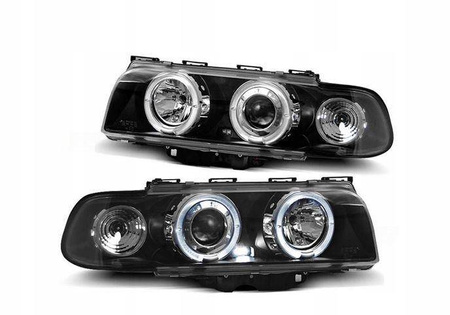 Forlygter BMW E38 SORT RINGI