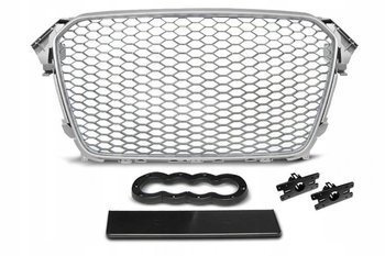 Audi A4 B8 RS-TYPE frontgrill i mat sølv