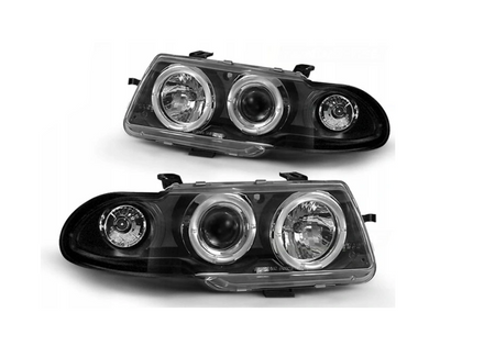 Lygter Ny Opel Astra F 91-94 Ringglas Sort