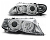 Forlygter bmw e46 01-05 engleøjne krom
