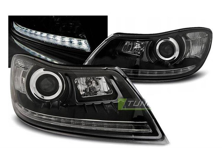 Skoda Octavia II 09-12 dagslys sorte led-lygter