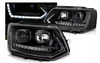 Lygter Vw T5 2010-2015 led-rør sort t6 look dts