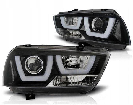 Dodge Charger LX II forlygter 11-15 sort led