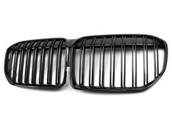GRILL (NYRE) BMW G11 G12 LCI DOBBELT LINJE BLANK SORT