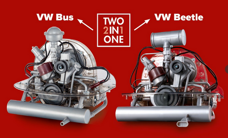 WV GARBUS sammenklappelig motormodel 