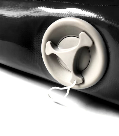 AIRTRACK 4 M SORT ACROBATIC TRACK GYMNASTIKMÅTE OPPUSTELIG MADRAS STÆRK PUMPE TRÆNINGSTASKE SJOV FOR BØRN VOKSNE