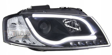 Audi A3 8P BLACK TUBE forlygter