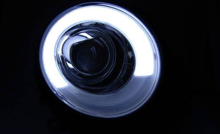 Mini Cooper forlygter 06-14 Sort Led-rør
