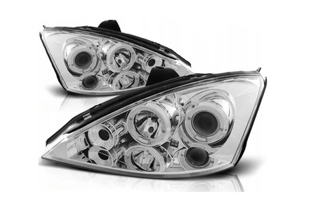 Forlygter Ford Focus Mk1 01-04 Ringi Chrome