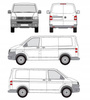 Platform til tagbagagebærer VW T5 T6 L1H1