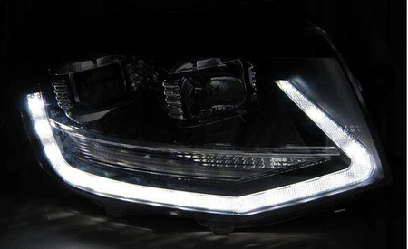 Vw T6 15- sort led tru drl forlygter