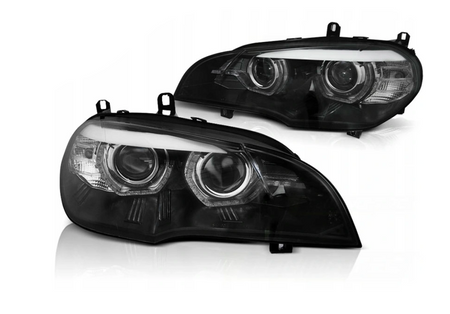 Lygter Bmw X5 E70 07-10 Ringe 3d Drl Blk Xenon Afs
