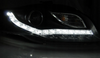 Forlygter Audi A4 B7 04-08 Led Tube Sort