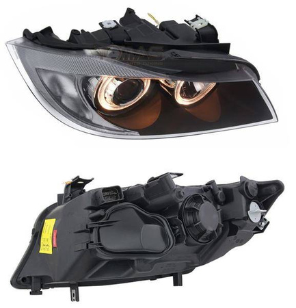 Forlygter BMW E90/E91 SORT RINGI