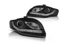 Forlygter Audi A4 B7 04-08 Led Tube Sort
