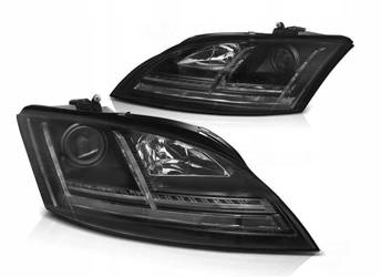 Audi TT forlygter 06-10 8j sort led dts