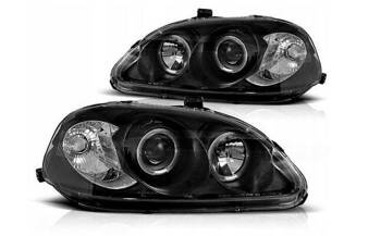 Honda Civic VI BLACK RING forlygter