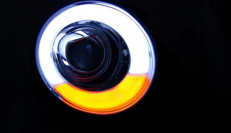MINI COOPER 06-14 CHROME LED-forlygter