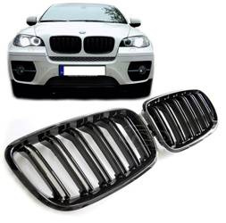 GRILL (NYRE) BMW E70 E71 DOBBELT M LOOK GLOSS BL.