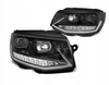 Vw T6 15- sort rør led drl dts forlygter