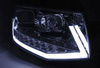 Vw T6 15- krom rørlys led drl forlygter