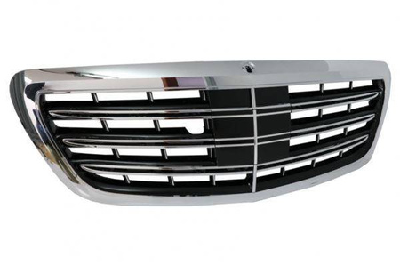 GRILL MERCEDES W222 S KLASSE 13- SORT KROM