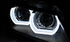 Bmw E90 E91 09-11 Drl Sort Xenon Ringe 3d lygter