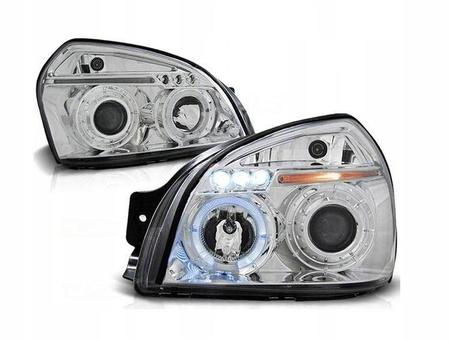 Hyundai Tucson forlygter 04-10 ringi krom