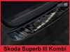 SKODA SUPERB 3 stationcar Sort beskyttelseshætte til bagkofanger (trim)