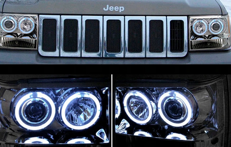 Lygter Chrysler Jeep Grand Cherokee 93-98 Krom
