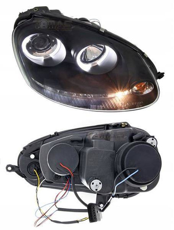 VW Golf V BLACK RINGI forlygter