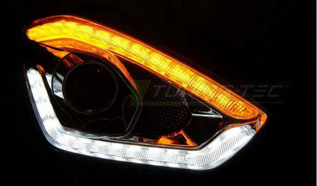 Suzuki Swift 6 VI 17- rør krom led dts lygter
