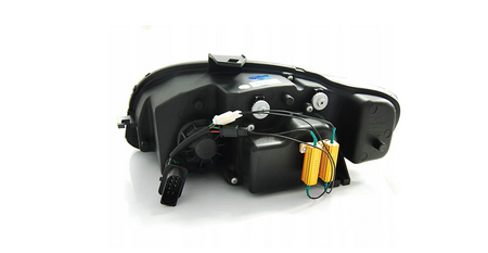Forlygter Audi A4 B7 04-08 Led Tube Sort