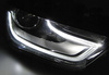 Forlygter TRUE DRL BLACK passer til AUDI A4 B8 12-1