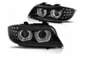 Bmw E90 E91 09-11 Drl Sort Xenon Ringe 3d lygter