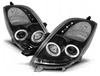 Forlygter Toyota Yaris 06-09 ringi sort