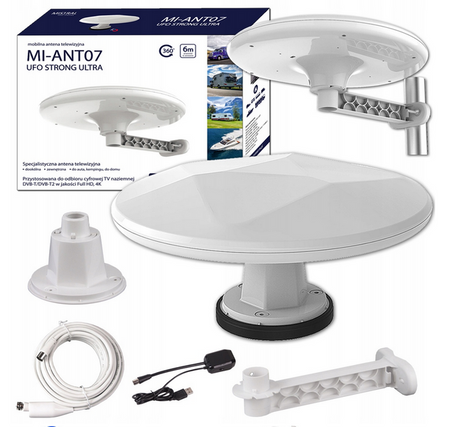 Ekstern antenne Mistral MI-ANT07/B II Hvid