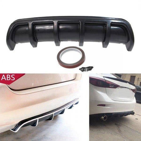Universal bagkofanger diffuser spoiler Sort 66CM