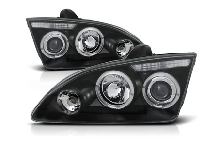 Forlygter Ford Focus Ii 04-08 Ringi Sort