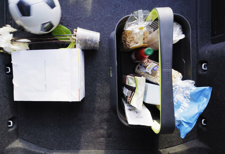 Indkøbskurv til bilens bagagerumstaske