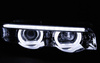 Forlygter Bmw E38 94-01 Ringi 3d Led Krom
