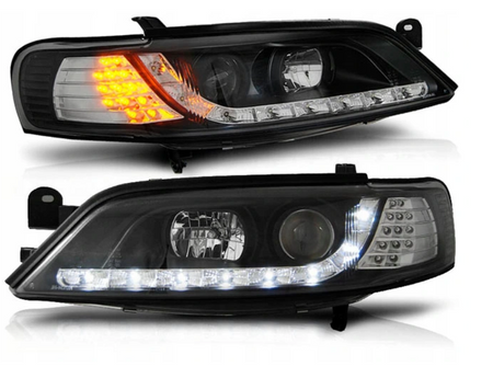 Forlygter Opel Vectra B 96-98 Dagslys Sort Led