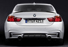 DIFFUSER BMW F36 13- MP TWIN OUTLET ENKELT LYDPOTTE