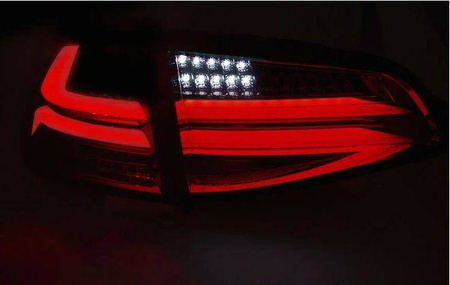 LED-lys Vw Golf VII 7 13- rød hvid led-bar