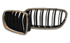 GRILL (NYRE) BMW F10/F11 LOOK M5 SORT/KROM