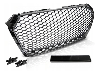 Frontgitter Sport Silver mat til Audi A4 B9 15